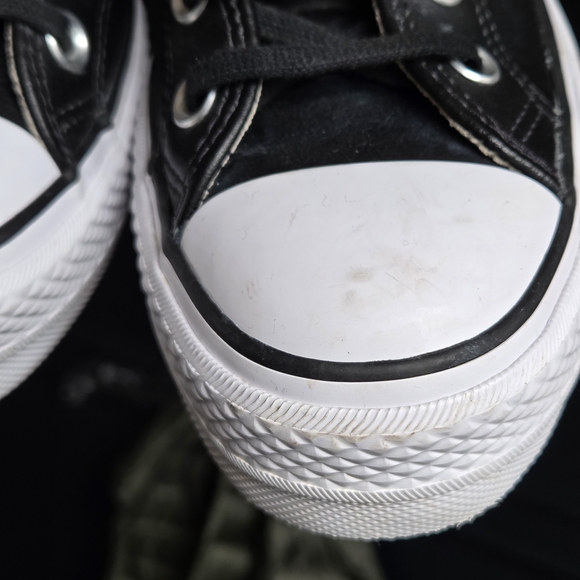 Converse LIKE NEW Leather Chuck Taylor All Star Lift High Top Sz 7 - Picture 8 of 14